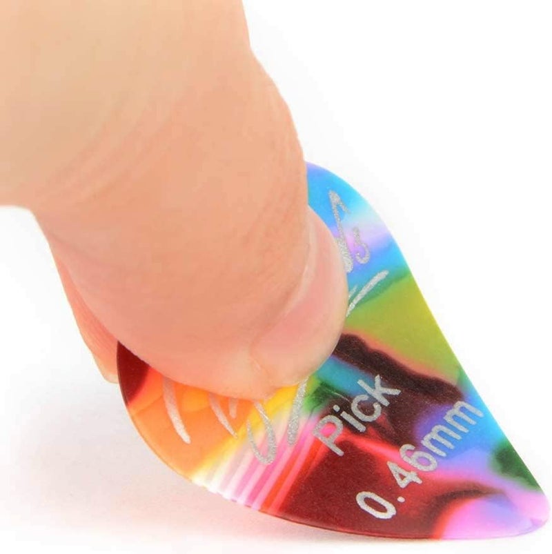 BestSounds 48 Packs Thin, Medium & Heavy Gauges Guitar Picks, Mixed Colorful Celluloid Picks for Acoustic Guitar, Bass and Electric Guitar - Image 4